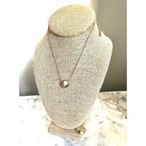 Loren Olivia Simulated Pearl Suspended Satellite Necklace